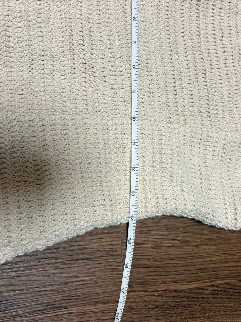 Anthropologie Mon Renn Cream Strapless Crochet Knit Mini Dress NWOT - Picture 9 of 15